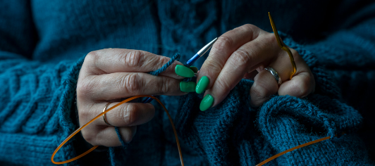 How knitting and coffee go hand in hand